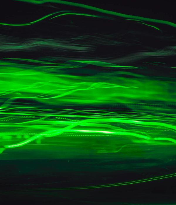 Abstract glowing lines representing movement and energy flow