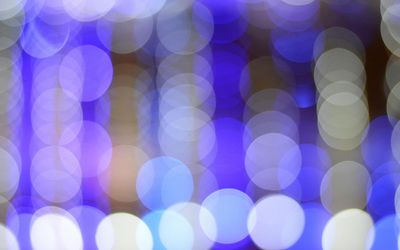 Soft neon violet and cyan glow for relaxation