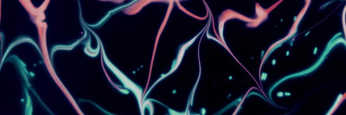 Wide abstract neon landscape symbolizing broad opportunities for movement